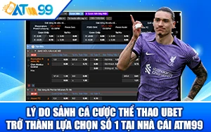 Lý Do Sảnh Cá Cược Thể Thao Ubet Trở Thành Lựa Chọn Số 1 Tại ATM99